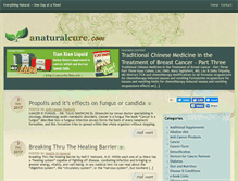Tablet Screenshot of anaturalcure.com